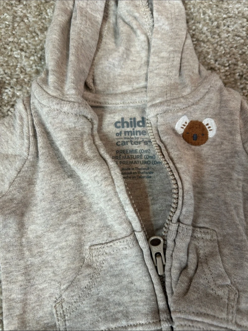 Baby Bear 3-Piece Outfit - White & Light Brown - Picture 2 of 3